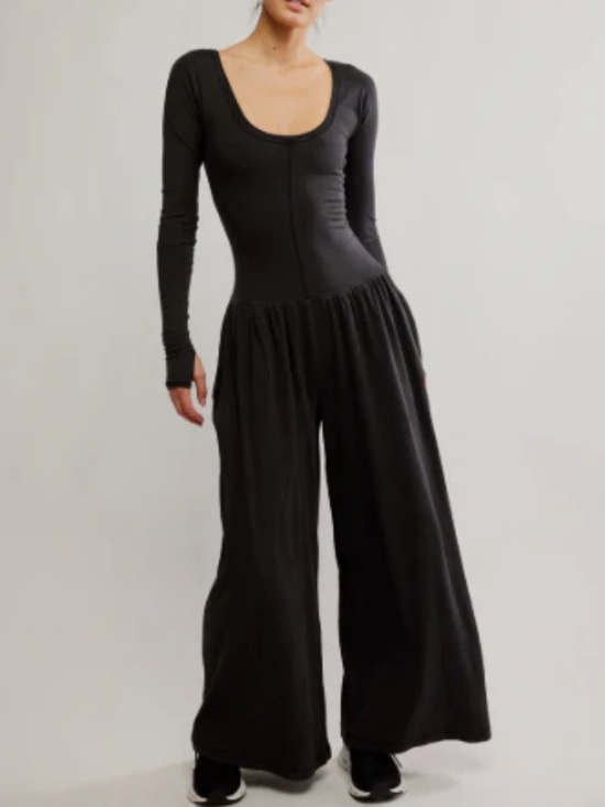 free people movement Pants - Free People Movement Hot Shot Wide Leg Onesie - size M - NEW